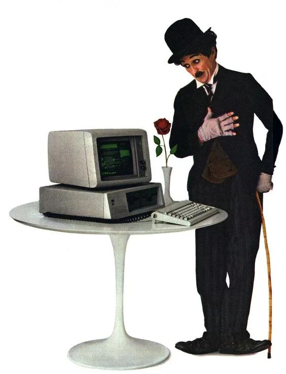 ibm pc charlie chaplin